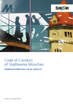 Code of Conduct of Stadtwerke M&uuml;nchen