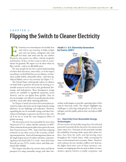 Chapter 5: Flipping the switCh to Cleaner eleCtriCity