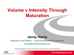 Endurance Athlete Development