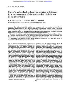 of fat absorption - Journal of Clinical Pathology