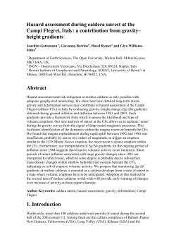 Hazard assessment during caldera unrest at the Campi Flegrei, Italy