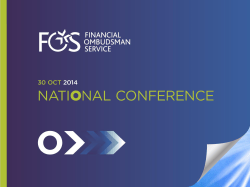 The consumer`s obligations - Financial Ombudsman Service