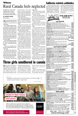 Rural Canada feels neglected