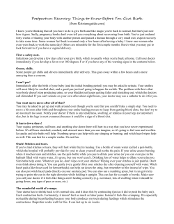 Postpartum Recovery: Things to Know Before You Give Birth {from