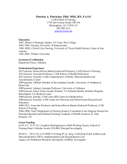 Patricia A. Patrician, PhD, MSS, RN, FAAN