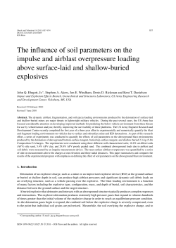The influence of soil parameters on the impulse and