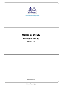 Mellanox External WORD Template