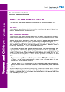 Intra-cytoplasmic sperm injection (ICSI)