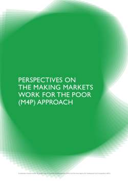 Perspectives on the Making Markets Work for the Poor