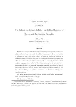 the Political Economy of Government Anti