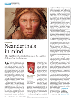 Neanderthals in mind