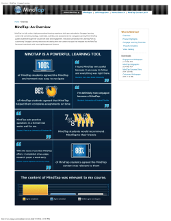 Assignments - MindApps &ndash; MindTap &ndash; Cengage Learning