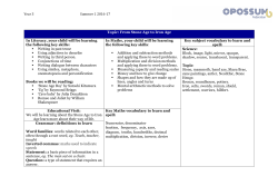 Summer 1 - Newport School