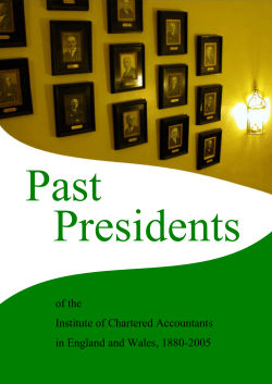 Past Presidents of the Institute of Chartered