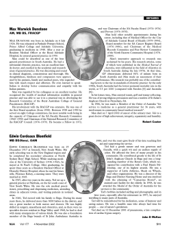 Edwin Cordeaux Blomfield - Medical Journal of Australia