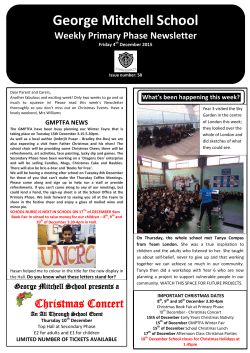 GM Newsletter 4th December 2015