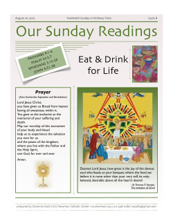 Our Sunday Readings - EIU Newman Catholic Center