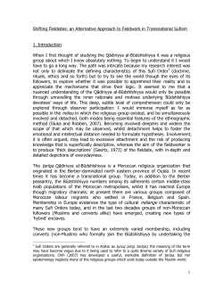 PDF - Shifting Fieldsites: an Alternative Approach to Fieldwork in