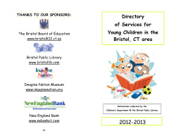 Directory of Services for Young Children in the Bristol, CT area