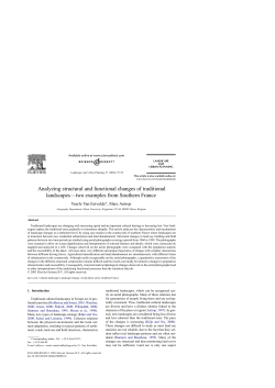 Analyzing structural and functional changes of traditional