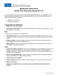 information sheet for all students