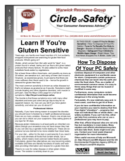 Circle ofSafety - Warwick Resource Group