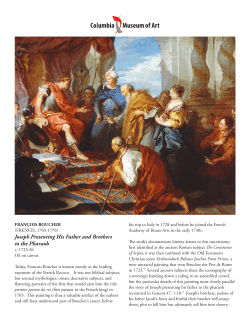 Joseph Presenting His Father and Brothers to the Pharaoh