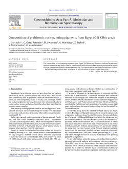 Composition of prehistoric rock-painting pigments from - e