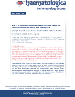 HDAC2 is required for chromatin condensation and