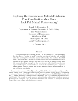 Exploring the Boundaries of Unlawful Collusion