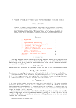 A PROOF OF SUDAKOV THEOREM WITH STRICTLY