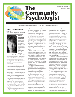 Community Mini-Grants Round One Summary and Evaluation