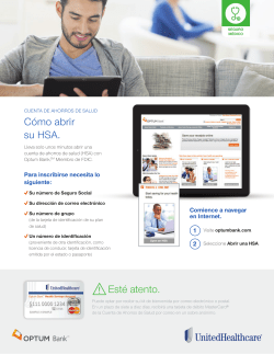 Est&eacute; atento. C&oacute;mo abrir su HSA.