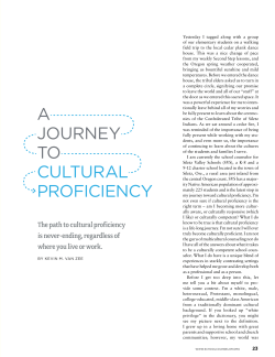 a journey to cultural proficiency