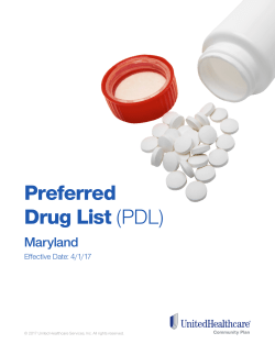 Preferred Drug List - UnitedHealthcare Community Plan