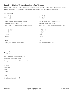 M-30 10 pg 6-7 Sol to lin eq WKD