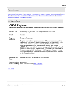 Monograph  - Cancer Care Ontario