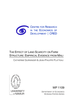 The Effect of Land Scarcity on Farm Structure