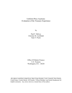 Uniform-Price Auctions - Kellogg School of Management