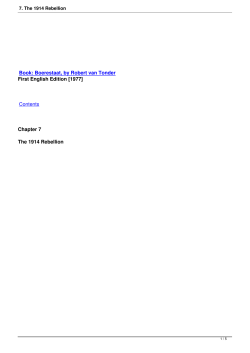 7. The 1914 Rebellion