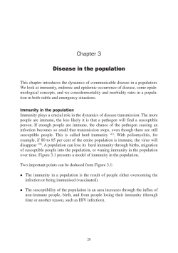 Chapter 3 Disease in the population