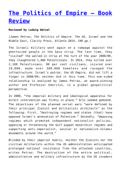 The Politics of Empire &ndash; Book Review