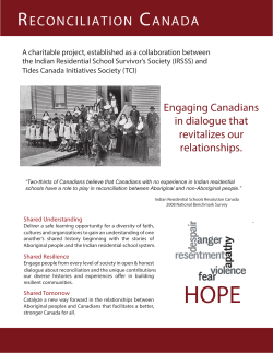 opens PDF file - Reconciliation Canada