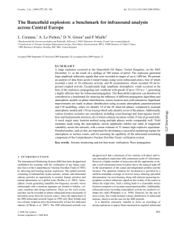 The Buncefield explosion: a benchmark for infrasound analysis