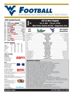 Game 6 USF at West Virginia