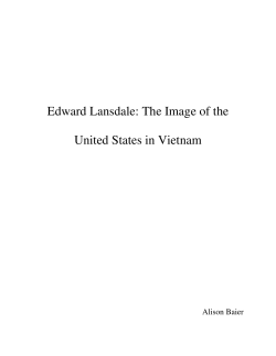 Edward Lansdale: The Image of the United