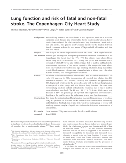 Lung function and risk of fatal and non