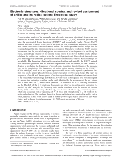 Electronic structures, vibrational spectra, and revised assignment of