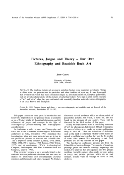 Pictures, jargon and theory&mdash;our own ethnography and roadside