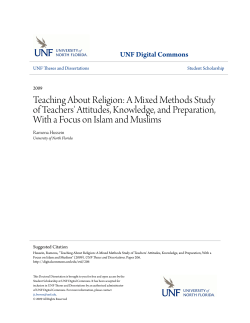 Teaching About Religion: A Mixed Methods Study of Teachers